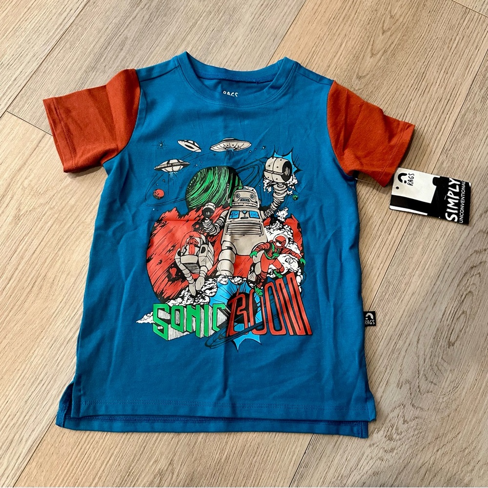 Rags “Sonic boom” shirt. 2T. NWT.